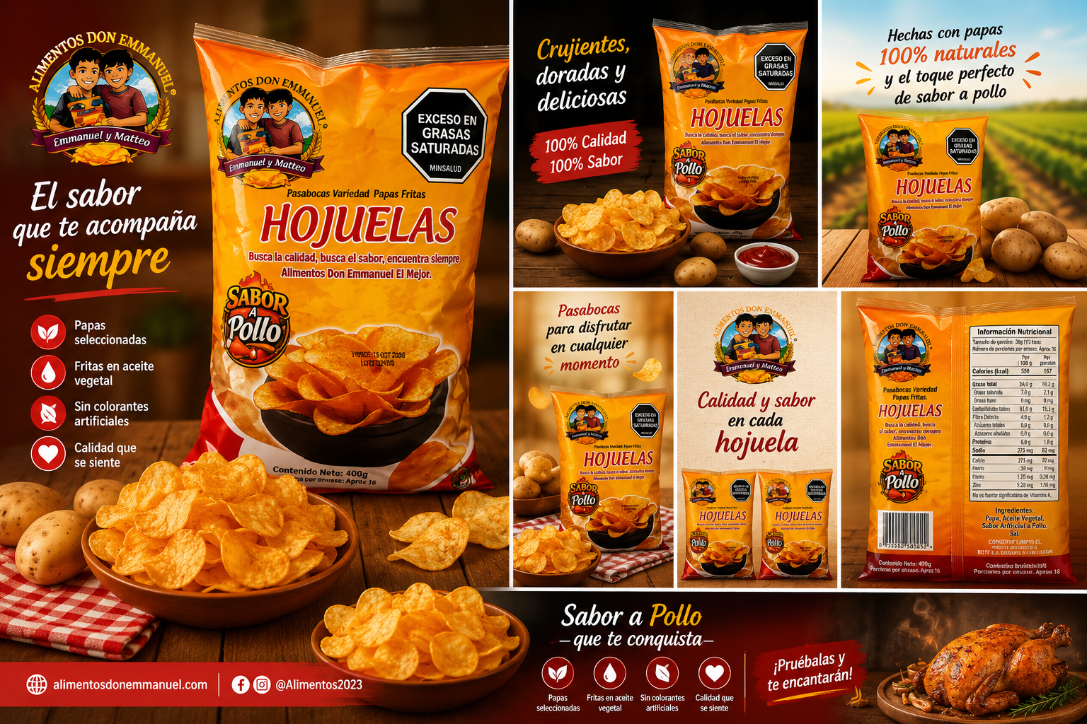 Papas en Hojuelas Natural